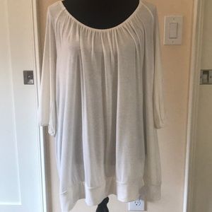 Lane Bryant Gently Used Cream Tunic Size 22/24